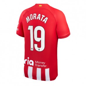 Atletico Madrid Alvaro Morata #19 Domácí Dres 2023-24 Krátký Rukáv
